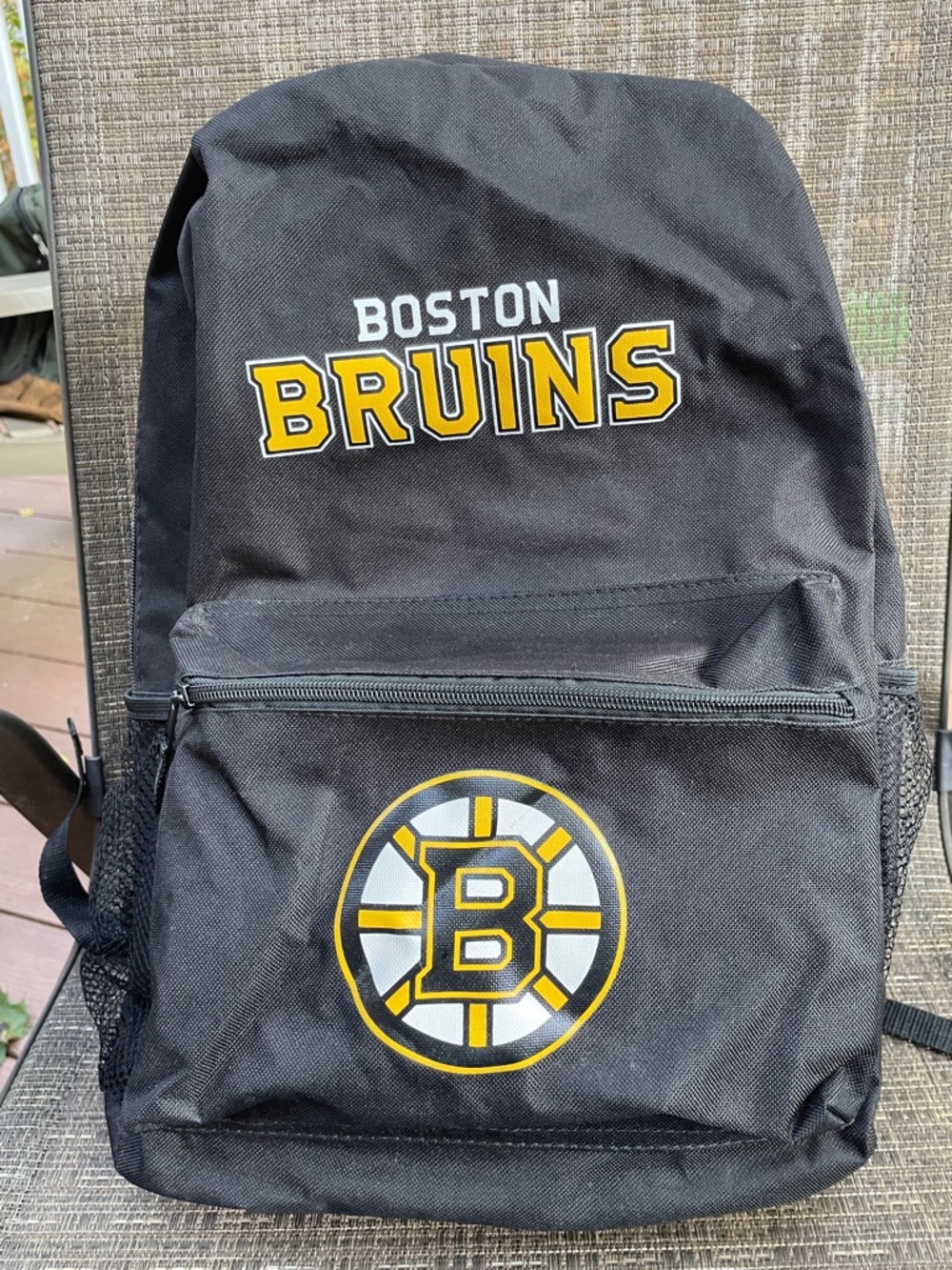 NHL licensed Boston Bruins black fan backpack - Like New No flaws! Roomy!